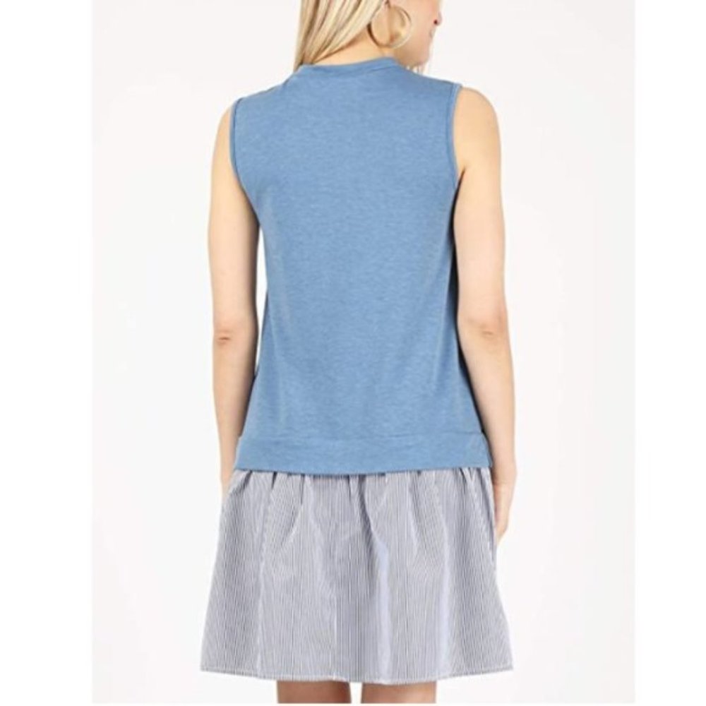 NWT French Terry Layered Look Summer Sundress - Picture 2 of 5